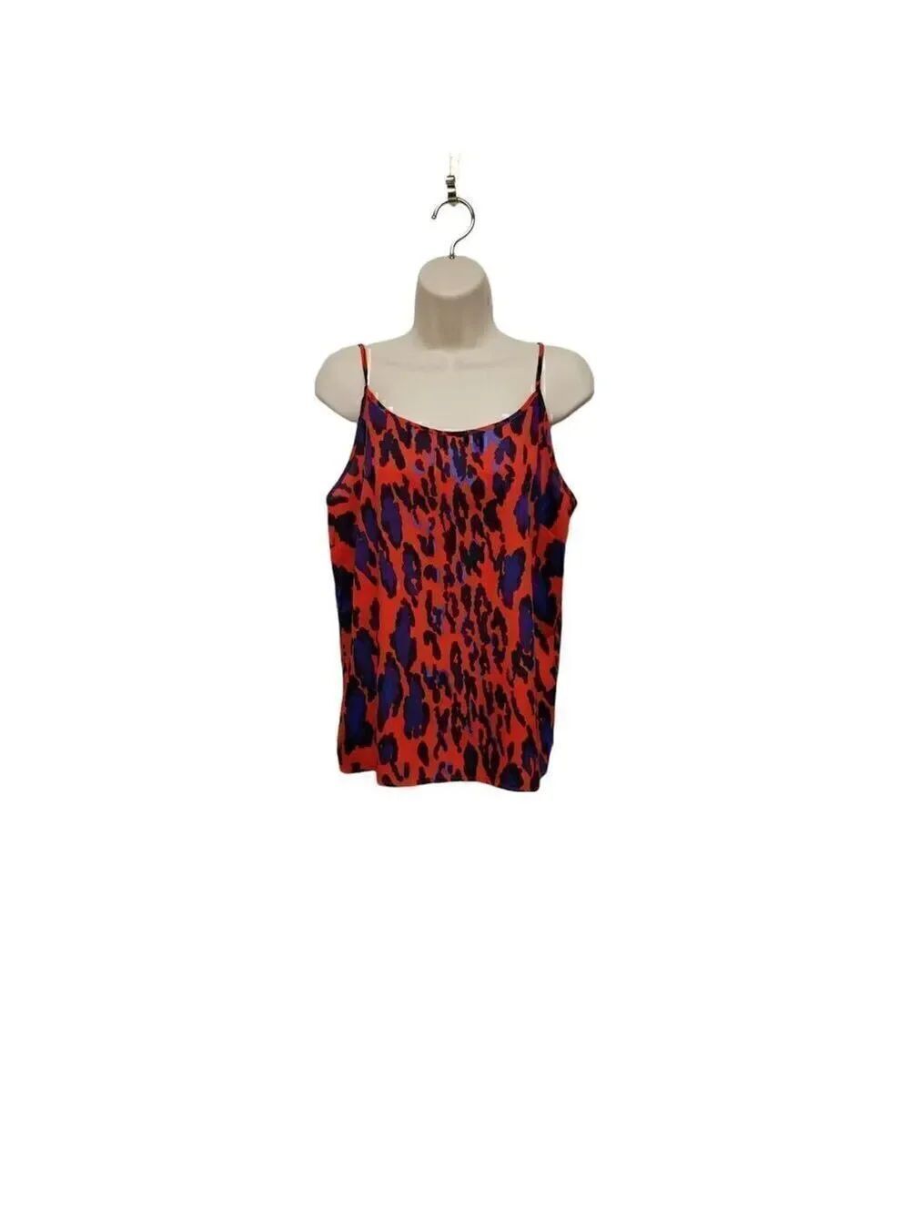 The Limited Spaghetti Strap Blouse Size Large Multicolor Red/Blue
